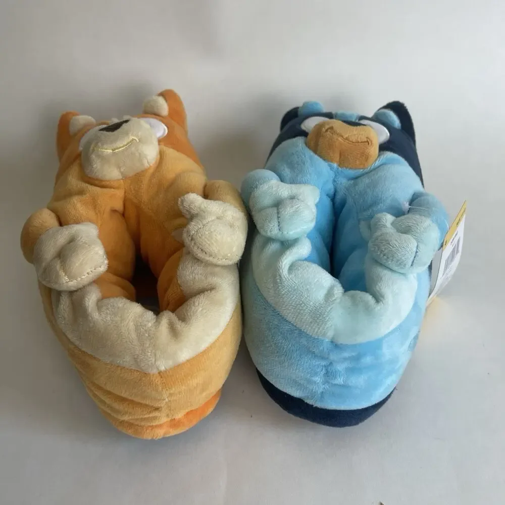 Bluey & Bingo‎ Cute Slippers Toddler Kids Size 11-12 Plush Indoor House Shoes